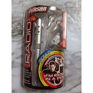 VINTAGE 2003 NIB FM Radio Ballpoint Pen with  Headphones